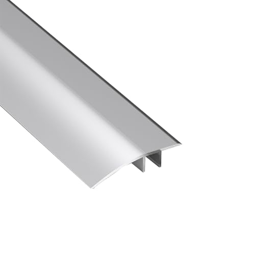 Bodenübergangsleisten,hohe und niedrige Schwellenleisten,aus Aluminiumlegierung,geeignet for Höhenunterschiede von 3,5 cm,um nahtlose Bodenübergänge zu erreichen(Silver,4.2cm) von XKSJCDR