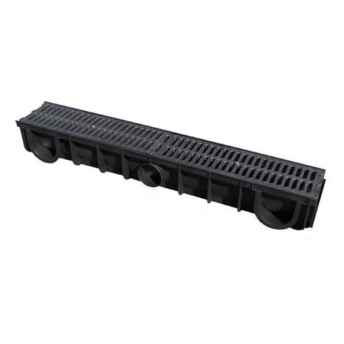 Drainagerinne, HDPE-Material, schnelle Verlegung ohne Mauerwerk, wahlweise mit Abdeckung oder ohne Abdeckung, geeignet for Platz- und Hofentwässerung(With lid,300) von XKSJCDR