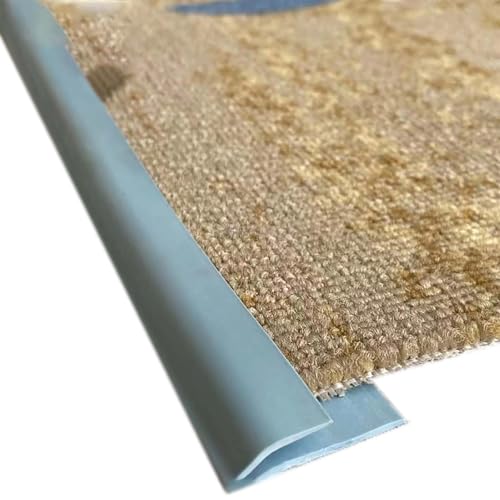Kantenschutzleiste,schützt Teppichkanten vor dem Ausknicken,robust und langlebig,for Übergänge von Fliesen-/Holzböden zu Teppichböden,inklusive Klebeband(Blue1) von XKSJCDR