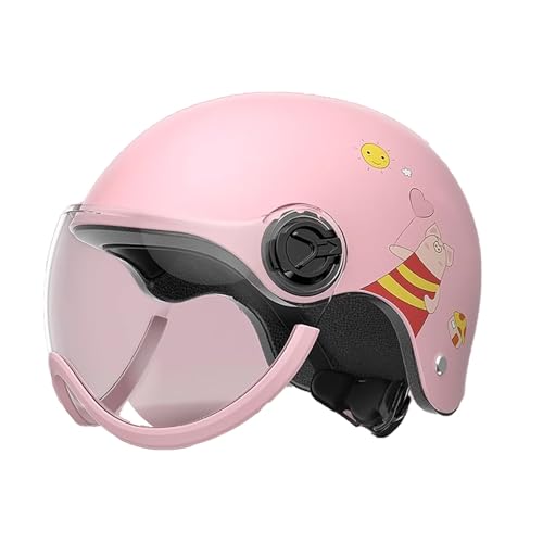 Kinderhelm, süßes Muster, verstellbarer Kopfumfang, dreifache Struktur, geeignet for Skateboarding, Radfahren, Laufrad und andere Outdoor-Aktivitäten(Pink) von XKSJCDR