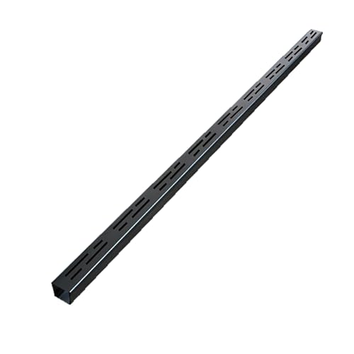 Lineare Dachrinnen aus Edelstahl, Landschaftsrinnen, solide Tragfähigkeit, effiziente Entwässerung, schön und ordentlich, geeignet for Küche und Terrasse(Black,50x50mm) von XKSJCDR