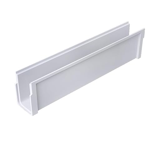 Linearer,fertiger Entwässerungsgraben,Druckfestigkeit in mehreren Szenen,schön und ordentlich,geeignet for Hof-/Küchen-/Platzentwässerungssystem(Without lid,10x10cm) von XKSJCDR