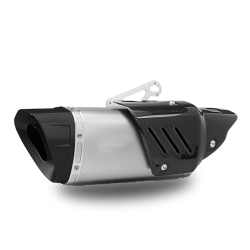Motorrad-Auspuffrohr, universell, hochtemperaturbeständig, modisch, geeignet for Motorradauspuff, sanfte Klangoptimierung, Modifikationszubehör(White) von XKSJCDR