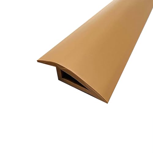 Selbstklebende PVC-Bodenübergangsleiste,eine wasserdichte Randleiste for Boden-/Fliesen-/Wandübergänge,geeignet for Bereiche mit Höhenunterschieden von 7–15 mm(Brown,7cm) von XKSJCDR