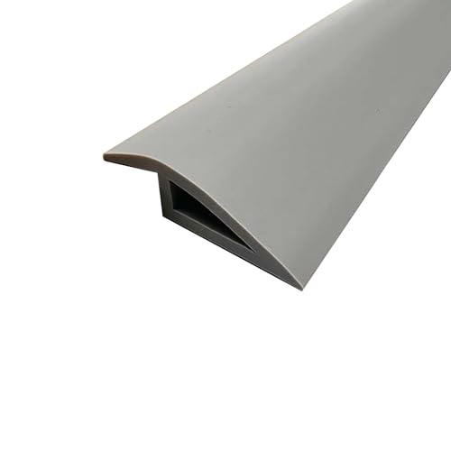 Selbstklebende PVC-Bodenübergangsleiste,eine wasserdichte Randleiste for Boden-/Fliesen-/Wandübergänge,geeignet for Bereiche mit Höhenunterschieden von 7–15 mm(Gray,3.5cm) von XKSJCDR