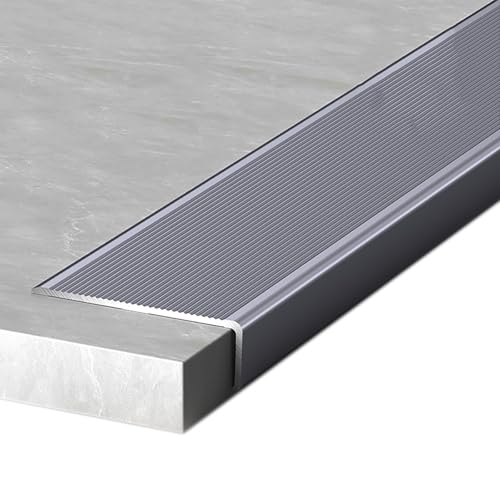 Übergangsleiste aus Aluminiumlegierung, 2,4 mm dick, geeignet for Verbinden von Holzböden mit Fliesen-/Laminatböden, bietet eine Vielzahl von Farboptionen(Gray1) von XKSJCDR