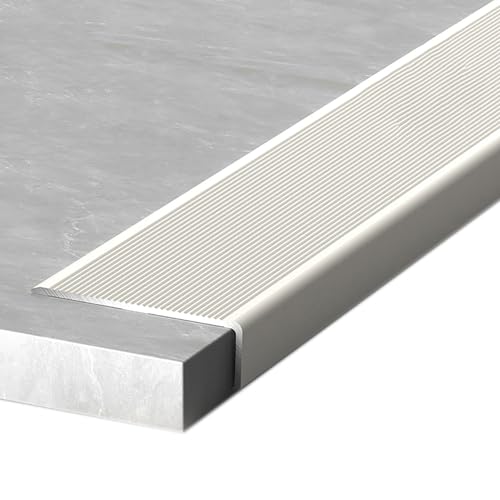 Übergangsleiste aus Aluminiumlegierung, 2,4 mm dick, geeignet for Verbinden von Holzböden mit Fliesen-/Laminatböden, bietet eine Vielzahl von Farboptionen(White2) von XKSJCDR