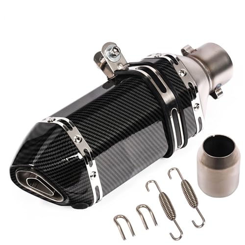 Universal Motorrad Auspuffrohr,Auspuffdüse,Leistungssteigerung,Klanganpassung,mit Einbauzubehör,passend for Motorräder und Roller(310mm/12.2in) von XKSJCDR