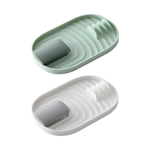 XKSOCT 2 Stück Topfdeckelhalter Löffelablage Ständer,Multifunktionaler Küchenutensilienablage,Topfdeckelablage und Besteckablage zur Vermeidung von Tropfflecken,ideal für Küchenutensilien XKSOCT 2 Stück Topfdeckelhalter Löffelablage Ständer,Multifunktionaler Küchenutensilienablage,Topfdeckelablage und Besteckablage zur Vermeidung von Tropfflecken,ideal für Küchenutensilien von XKSOCT