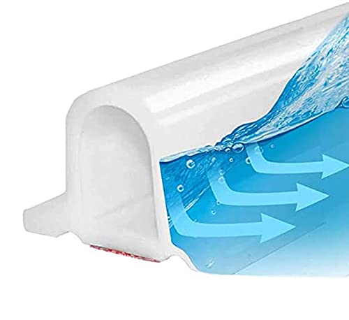 XKYDYF Duschschwelle Wasserdamm Biegbarer Silikon-Wasserblockier-Dichtungsstreifen Für Badezimmer, Küche, Trocken- Und Nasstrennung, Selbstklebende Barriere/Grey/200Cm von XKYDYF