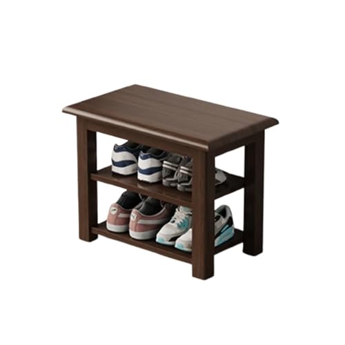 XL Superb 2-StöCkige Schuhregalbank aus Holz Eingangsbank mit 3 HöHenverstellbaren 23.6/31.5/39.4/47.2 Zoll Moderner Schuhaufbewahrungs-Organizer füR Flure Eingangsbereiche Wohnzimmer 60cm/23.6in von XL Superb