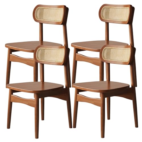 XL Superb Esszimmerstühle Set mit 2/4/6 modernen Esszimmerstühlen mit geschwungener Rückenlehne und Holzbeinen Geeignet für Küchen, Esszimmer, Wohnzimmer und Arbeitszimmer Walnut 4 XL Superb Esszimmerstühle Set mit 2/4/6 modernen Esszimmerstühlen mit geschwungener Rückenlehne und Holzbeinen Geeignet für Küchen, Esszimmer, Wohnzimmer und Arbeitszimmer Walnut 4 von XL Superb