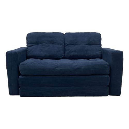 XL Superb Faltbares Schlafsofa aus Schaumstoff in Einer Box – Umwandelbares Modulares Sofa mit Rahmen aus Kohlenstoffstahl, Wolkenartiger Komfort, Ideal füR Kleine Wohnzimmer Black von XL Superb