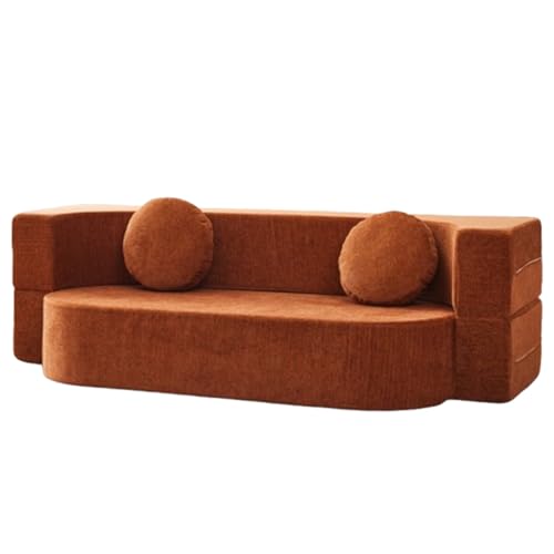 XL Superb Moderne Loveseat-Sofa,Modulares Sofa für Entfalten Ohne Verformung, für Kleine Räume,Wohnzimmer,Schlafzimmer Caramel 59 * 23.6 * 23.6 in von XL Superb