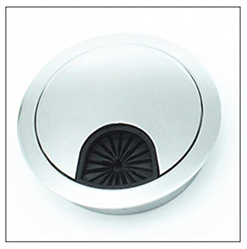 Kabeldurchführung for den Schreibtisch, 8 Stück/Packung, Computerdurchführung, Tischkabelauslass, Oberflächenleitungsbox, Zinklegierung, Kabellochabdeckung for den Schreibtisch(Silver) von XLANDALYUEFA