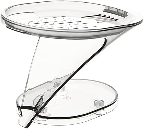 Seifenschale*Seifenbox, Seifenschale, Seifenhalter, Umleitungs- und Abtropfseifenbox, Abnehmbarer Seifenhalter, Schnellabtropfseifenschale, Geeignet for Badezimmer Und Toilette(Grijs) von XLANDALYUEFA
