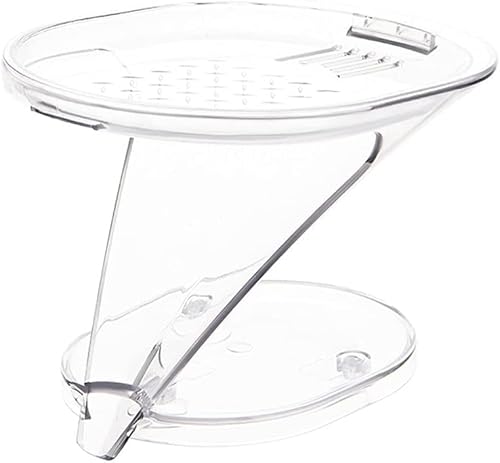 Seifenschale*Seifenbox, Seifenschale, Seifenhalter, Umleitungs- und Abtropfseifenbox, Abnehmbarer Seifenhalter, Schnellabtropfseifenschale, Geeignet for Badezimmer Und Toilette(Wit) von XLANDALYUEFA