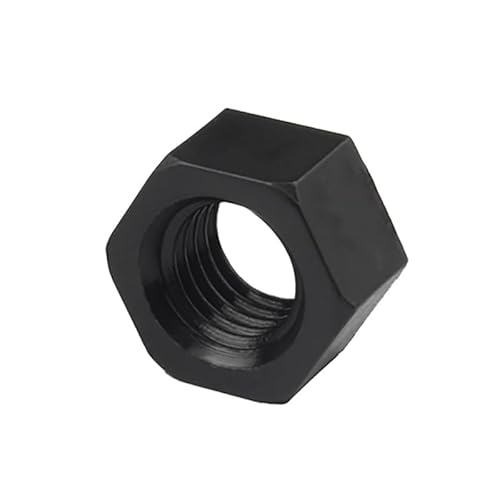 Vibrationssichere Kunststoffbefestigungen 20/50 stücke M2 M2.5 M3 M4 M5 M6 M8 M10 M12 Schwarz/weiß Nylon Hex Mutter Hexagon Kunststoff Muttern(Black,M2.5(50PCS)) von XLANDALYUEFA