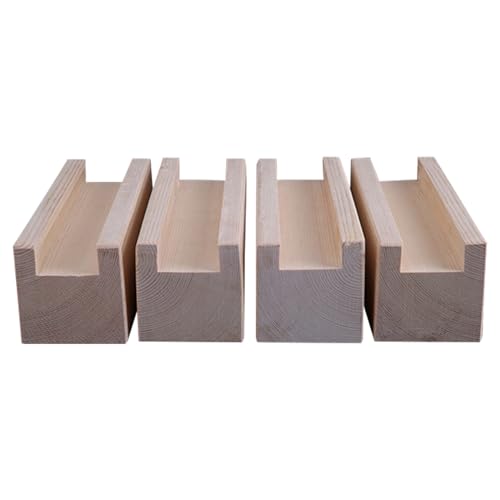 XLANDALYUEFA Möbelerhöhung, Massivholz-Möbelerhöhungen, 4-teilige Sofabeine, robuste Stuhlerhöhungen, tragen bis zu 500 kg, Betterhöhungen, for Tisch, Couch, Hocker(A 1.8cmIncrease Height 5cm) von XLANDALYUEFA