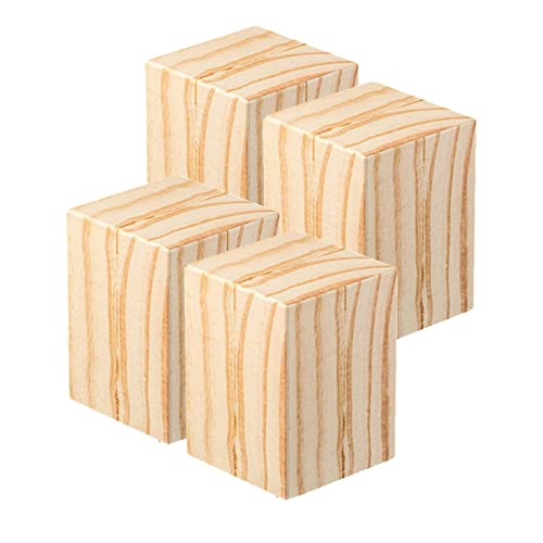 XLANDALYUEFA Möbelfüße, 4er-Set Holzmöbelfüße, Massive quadratische Holzmöbelbeine, Sofa-Ersatzfüße, for Sofa-Kommodentische, Couch-Stuhlschränke, Tragkraft 800 kg(F,8cm/3.15in) von XLANDALYUEFA