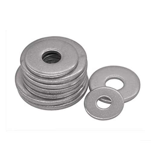 XLANDALYUEFA Unterlegscheiben 10 STÜCKE M3 M4 M5 M6 M8 M10 M12 - M20 Große Unterlegscheibe Edelstahl Metalldichtung Meson Unterlegscheibe(M5) von XLANDALYUEFA