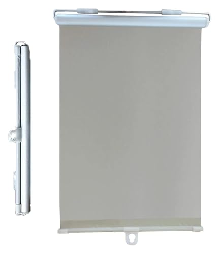 XLANDALYUEFA Verdunkelungsrollos ohne Bohren, 60x125/75x125cm Sonnenschutzrollos, Rollos mit Saugnapf for Fenster, Verdunkelungsvorhänge, Sonnenschutz/UV-Schutz(Gray,30x125cm(11.8 * 49.2in)) von XLANDALYUEFA