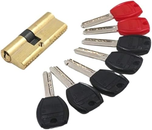 Zylinderschloss Exzentrizität 65 70 80 90 95 100 110 mm Schließzylinder AB Schlüssel Diebstahlschutz reines Messing Gatstür Griff Schlafzimmer verlängert Zylinderschloss(90(32.5 57.5)) von XLANDALYUEFA