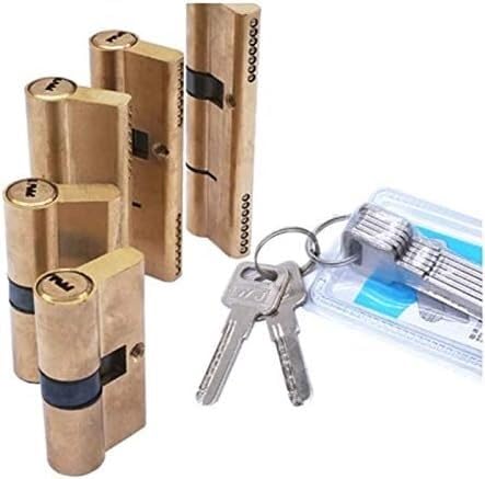 Zylinderschloss Türzylinder Polarisiert 65 70 80 90 115 mm AB-Schlüssel Diebstahlsicherung aus Messing mit verlängertem Kern und verlängerten Schlüsseln (85(42.5 42.5)) von XLANDALYUEFA