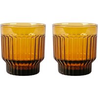 XLBoom - Lima Trinkglas, amber (2er-Set) von XLBoom