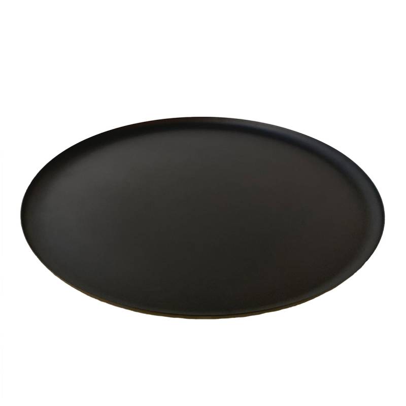 Xl Boom Bao Tablett Large Serviertablett Dekotablett Eisen ø 39 Cm Schwarz Matt B-Ware von XLBoom