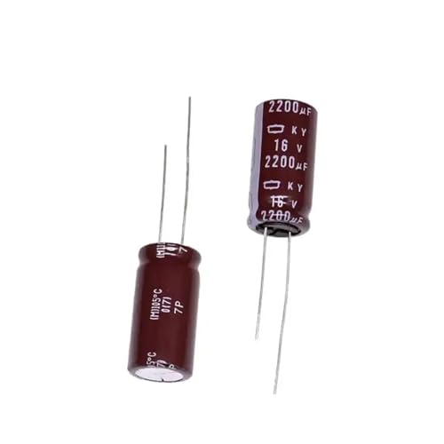 10 Stück/100 Stück 16V2200uF 12,5 x 25 mm Hochfrequenz- und langlebige Elektrolytkondensatoren(100Pcs) von XLCLLKOC
