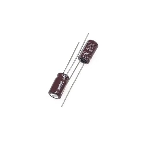 10 Stück/100 Stück 25 V 100 uF 6,3 x 11 mm Hochfrequenz- und langlebige Elektrolytkondensatoren(10Pcs) von XLCLLKOC