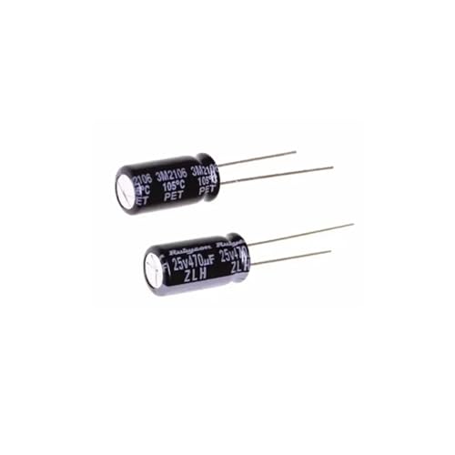10 Stück/100 Stück 25 V 470 uF 8 x 16 mm Hochfrequenz-Elektrolytkondensatoren mit niedriger Impedanz und langer Lebensdauer(100Pcs) von XLCLLKOC