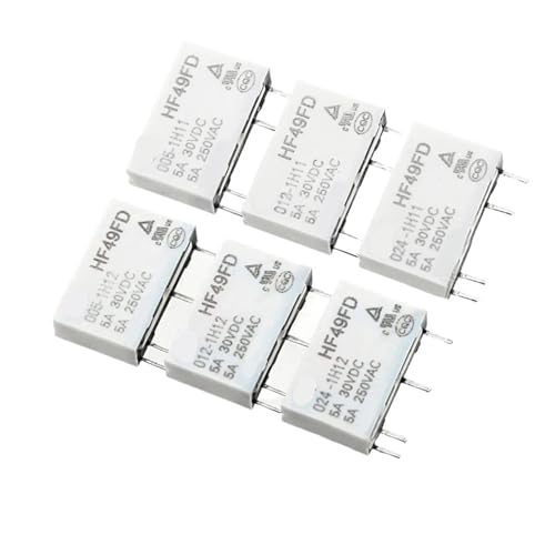 10Pcs HF49FD-005-1H11 HF49FD-012-1H11T HF49FD-024-1H12T F49FD-005 012 024 1H11 1H12 5A HF49FD Relais(HF49FD-005-1H12T) von XLCLLKOC