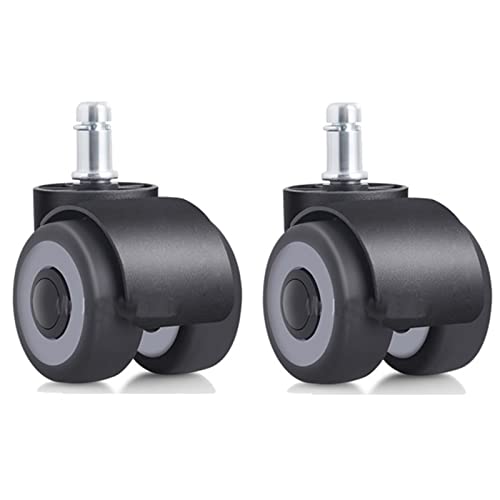 2 Zoll Sicherungsring Tragende Rollen, Doppelräder Mit 4 Lagern Stumm Möbel 2Pcs(Wheels x 2) von XLCLLKOC