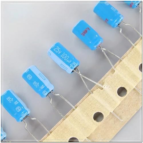 20PCS/100PCS Panas Frühen Licht Blau Typ 25V 100uF Audio Kondensator 6,3 x11mm(20PCS) von XLCLLKOC