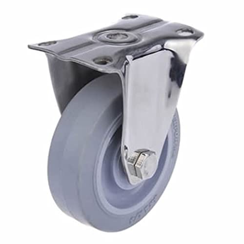 304 Edelstahl-Rollen Räder 3 Zoll 4 Zoll Polyurethan PU Rad Stumm Kein Rost 1 Stücke(Directional,4 inch) von XLCLLKOC