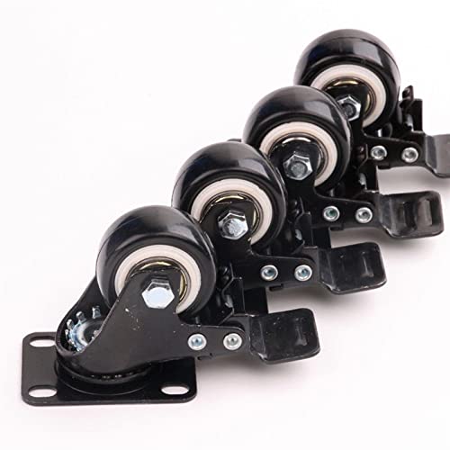 40mm 50KG Heavy Duty Swivel Castor Möbel Rollen Sofa Bremse Möbel Hardware Räder 4PCS von XLCLLKOC