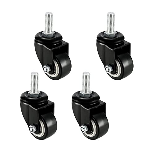 4Pcs Heavy Duty Swivel Caster Stem Mit Bremse Trolley Möbel Caster M8/M10 Gewinde Stem(1.5inch M8 type 3) von XLCLLKOC