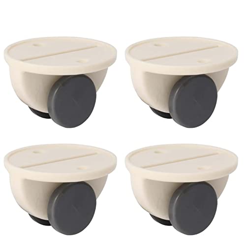 4Pcs Klebstoff Swivel Rollen Universal Möbel Rad Caster Roller for Trolley Stuhl Paste Pully(White) von XLCLLKOC