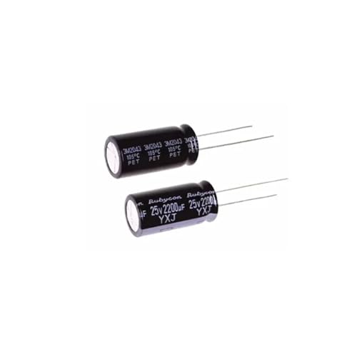 5 Stück/50 Stück 25 V 2200 uF 12,5 x 25 mm 105 ° Aluminium-Elektrolytkondensatoren(50Pcs) von XLCLLKOC