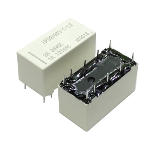 5Pcs Relais HFD2-005-S-L2-D HFD2-012-S-L2-D HFD2-024-S-L2(555) HFD2 024 S L2 5V 12VDC 24V 10PIN(HFD2-024-S-L2-D) von XLCLLKOC