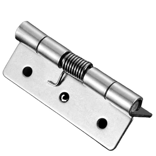 Edelstahl Automatische Rückkehr Möbel Kleiderschrank Tür Hardware Torsion Feder Scharnier 1Pcs(Iron) von XLCLLKOC