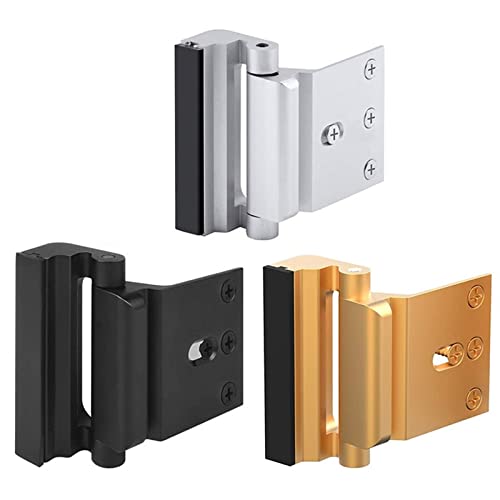 Home Security Türschloss Türverstärkung Schlossstopper Widersteht 800 Pfund Upgrade Schloss Defender Hardware(2PCS Gold) von XLCLLKOC