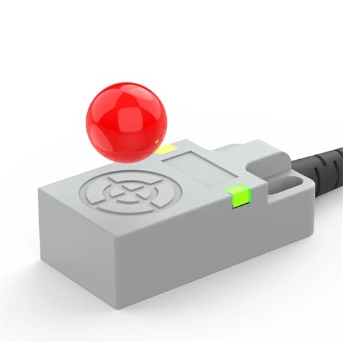 Quadratischer induktiver Näherungssensor NPN PNP 12-24 VDC 3-adrig IP67 Oberer Erfassungsabstand 5 mm Smart Metallerkennungsschalter 1 Stück(5MM DC3-wire PNP NO) von XLCLLKOC