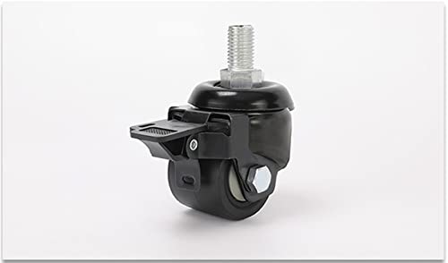 Tragende 300 kg 2 Zoll niedrige Mitte Rollen Räder Schwere Karren Werkzeugmaschinen Große Ausrüstung 1 Stück(Screw brake) von XLCLLKOC