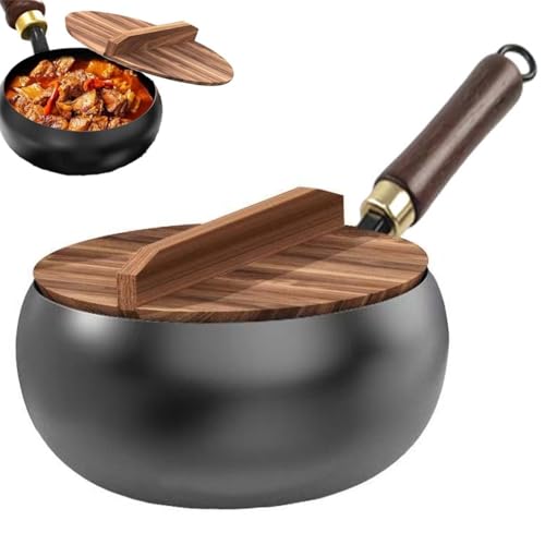 Unbeschichtete Big Belly BratpfanneHandgeschmiedeter TopfGeeignet zum Braten bei hohen Temperaturen, Schmoren, Kochen, Wärmeerhaltungsfunktion, mehrere Kochmethoden, geeignet für die Küche Black,28CM Unbeschichtete Big Belly BratpfanneHandgeschmiedeter TopfGeeignet zum Braten bei hohen Temperaturen, Schmoren, Kochen, Wärmeerhaltungsfunktion, mehrere Kochmethoden, geeignet für die Küche Black,28CM von XLGNXXL