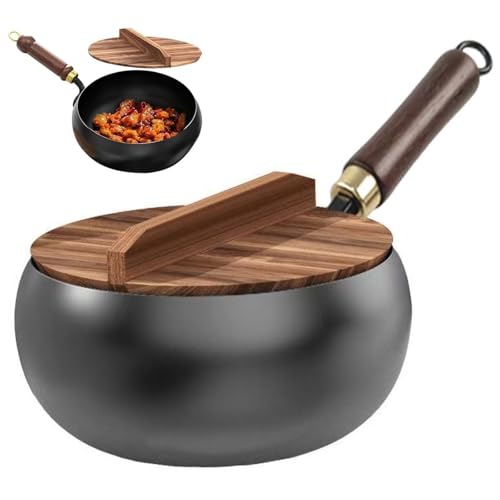 XLGNXXL Japanische Eisenpfanne Mit HolzdeckelHandgeschmiedeter TopfHandgeschmiedet, antihaftbeschichtet, langlebig, geeignet zum Braten, Schmoren und Kochen bei hohen Temperaturen Black,28CM XLGNXXL Japanische Eisenpfanne Mit HolzdeckelHandgeschmiedeter TopfHandgeschmiedet, antihaftbeschichtet, langlebig, geeignet zum Braten, Schmoren und Kochen bei hohen Temperaturen Black,28CM von XLGNXXL