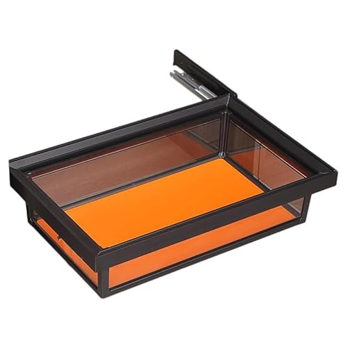 XLIHAWY Ausziehbare Kleiderstange Mit Korb Kleiderstange Kleiderschrank Kleiderstange Ausziehbarer Korb Kleiderschrank Ordnungsleiste Für Hosen Kleidermantel(Orange,76x47.5cm) von XLIHAWY