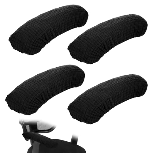 XLIUAX 4 Stück Bürostuhl Armlehnenbezüge, Stuhl Armlehnenschoner Schreibtischstühle Armlehnenbezug Elastische Stuhl Armlehnenbezug Armlehnen Schutz Waschbare Überzüge Armlehnen Überzüge(Schwarz) XLIUAX 4 Stück Bürostuhl Armlehnenbezüge, Stuhl Armlehnenschoner Schreibtischstühle Armlehnenbezug Elastische Stuhl Armlehnenbezug Armlehnen Schutz Waschbare Überzüge Armlehnen Überzüge(Schwarz) von XLIUAX
